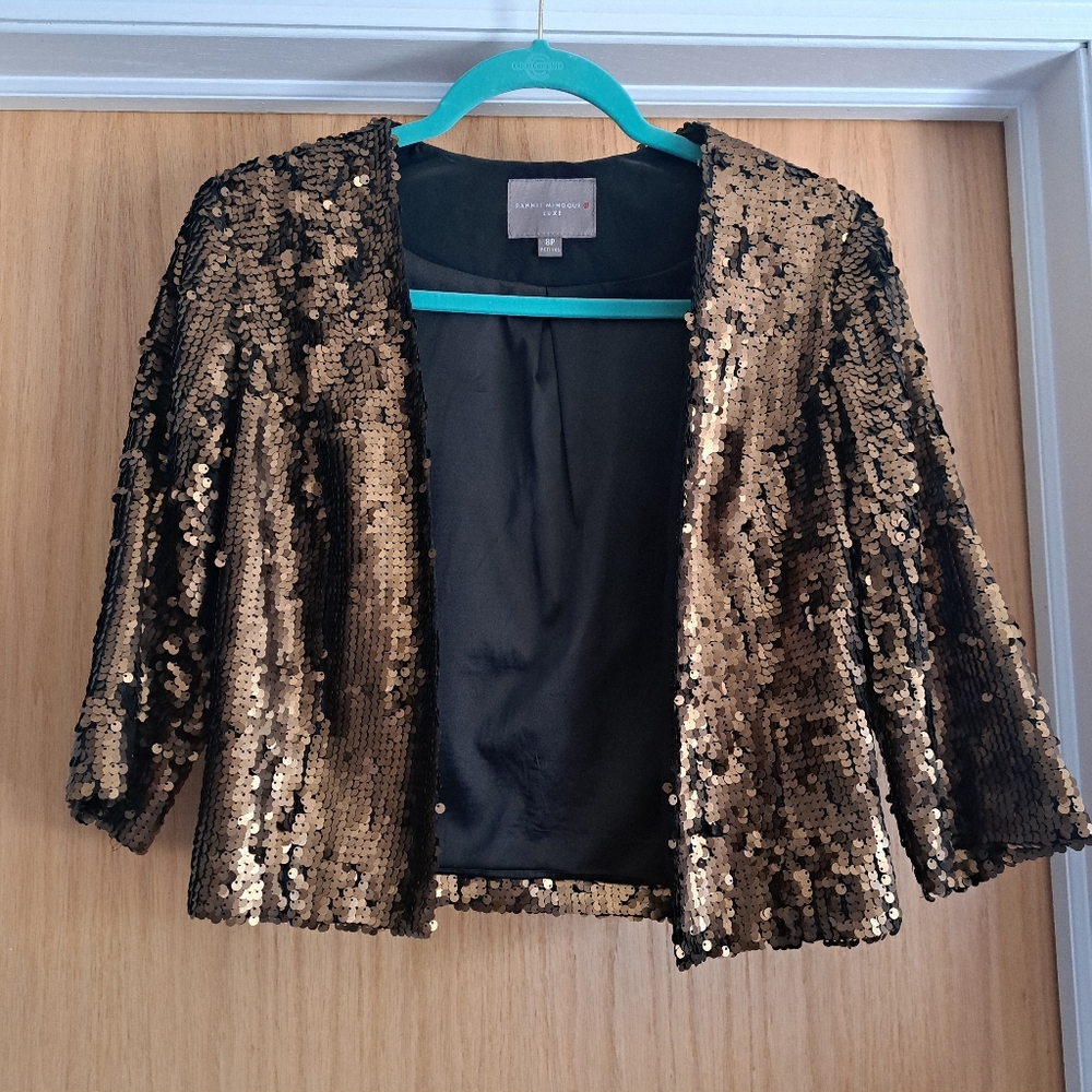Dannii Minogue Luxe Sequin Gold Jacket